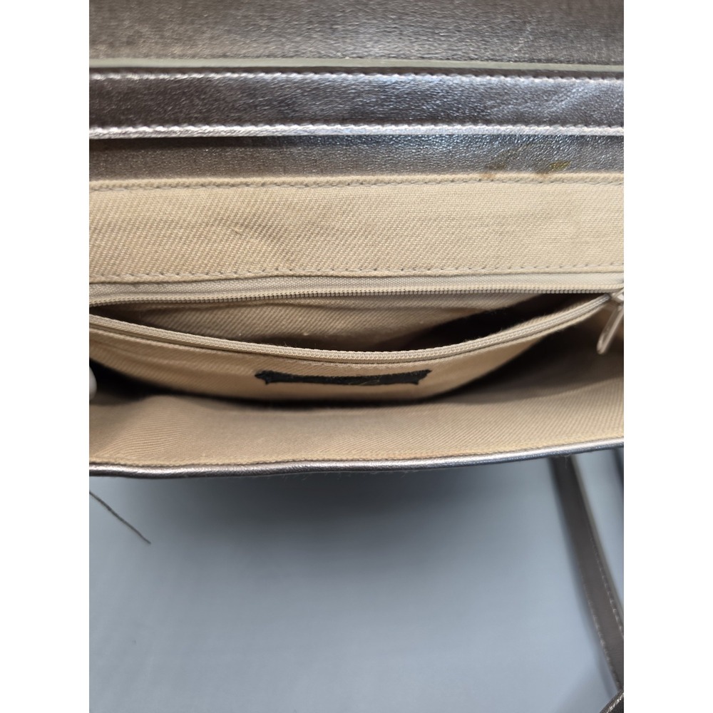 Vintage Gold Coast Collection Metallic Woven Crossbody Shoulder Bag Bronze - Picture 8 of 13